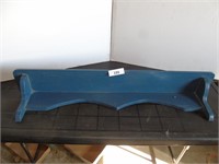Blue painted Shelf 36" in length