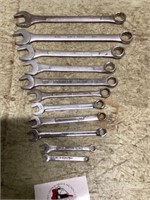 Standard wrenches a quarter inch to 7/8