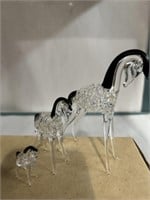 Blown glass Horses