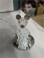 Blown glass Bear on mirror