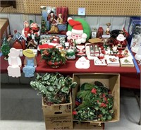 Handmade Wood Town Pieces plus Assorted Christmas