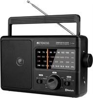 NEW $50 Portable Shortwave Radio AM FM Bluetooth