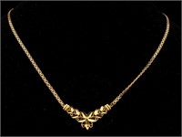 14k Gold Beverly Hills Necklace 16", 5 G