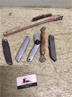Box knives wire brush