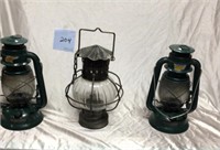 3 Kerosene Lanterns