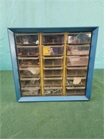 10x9.5x6 metal and plastic organizer with