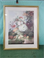 23x29 a Vase of Summer Flowers by Joseph Rhodes