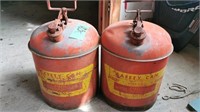 2 Gas Safety Can Lot