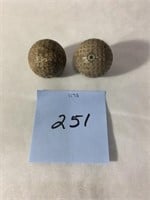 2 Vintage golf balls