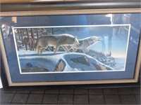 Framed picture of Wolves