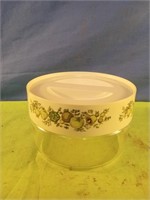 Vintage Pyrex Spice of Life glass canister with
