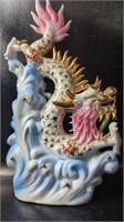 Large Dragon Figurine Porcelain Statue Oriental