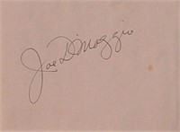 Joe DiMaggio signature slip