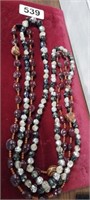 (2) LONG BEADED NECKLACES