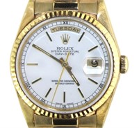 Rolex 18kt Gold Mens President Day-Date 36mm Watch