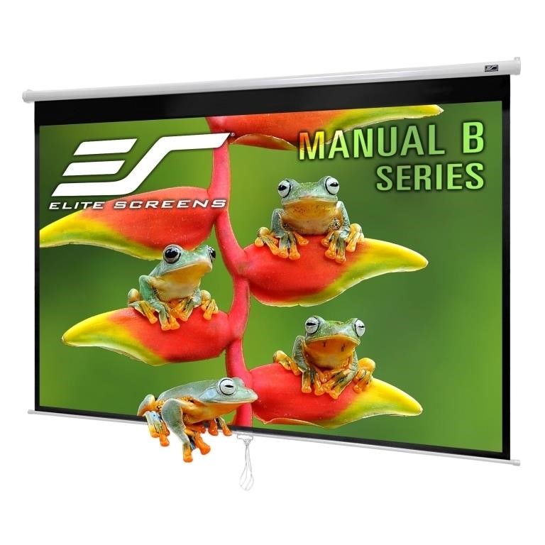 Elite Screens Manual B, 100-INCH Manual Pull Down