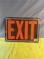 Metal EXIT sign