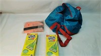 Cleaning supplies with bag
