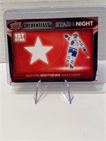 Auston Matthews Credentials Star of the Night
