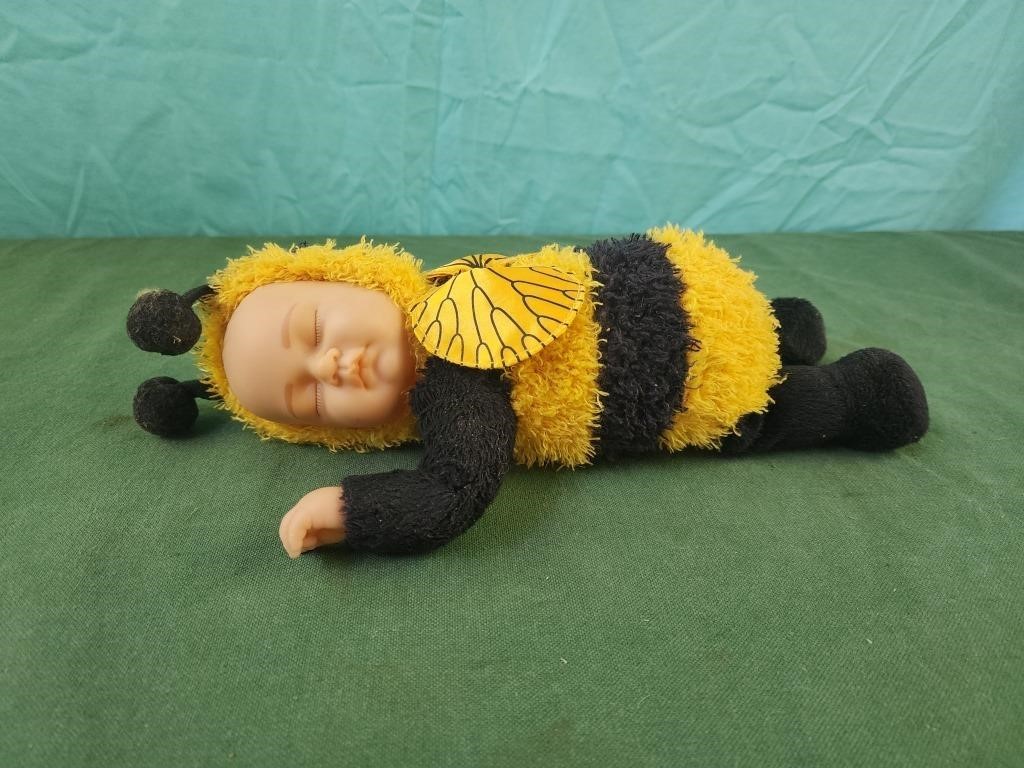 Anne Geddes collectible dolls Sleeping baby bee