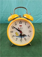 Vintage Helm Brand Animated Alarm Clock Alligator