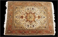 Finely hand-knotted Persian carpet