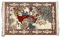 Finely hand-knotted Persian carpet