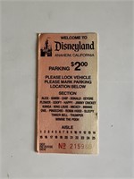 Disneyland park Vintageing ticket