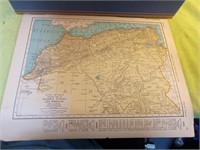 World Atlas and Gazetteer various maps
