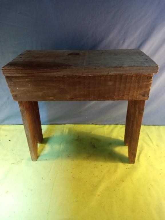 Handmade wood stool