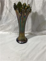 northwood thin rib vase, green