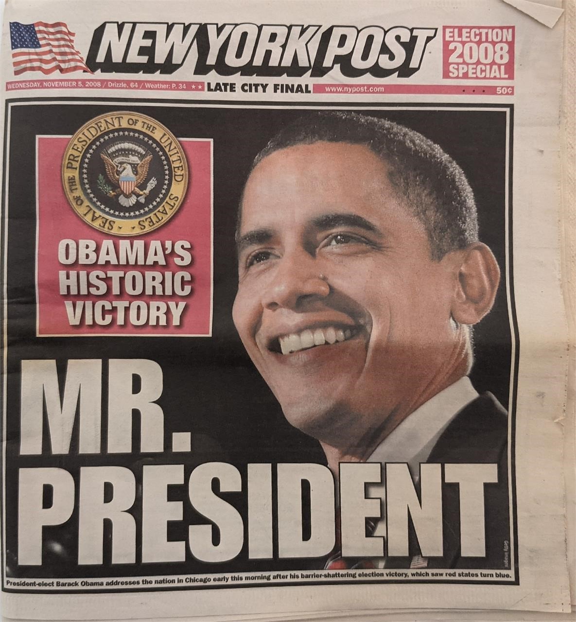 N.Y. Post Election Special - Obama's Historic Vict
