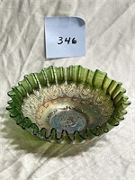 fenton persian medallion bowl,  8 in W x 3in.H