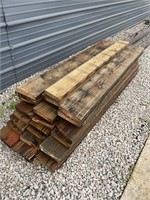 Stack of treated lumber