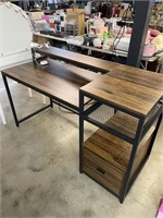Wooden and Metal desk