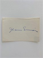 Jean Simmons original signature