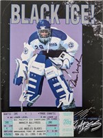 Black Ice Roller Hockey Signed Program and Game Ti