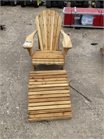 Lawn Chair And Foot Stool