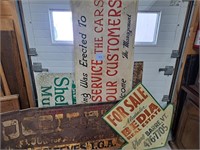4 assorted signs