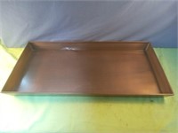 Metal decorative bronze colored decorative pan