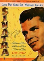 Frank Sinatra & Nancy Sinatra signed sheet music