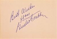 Olympian Buster Crabbe signature slip