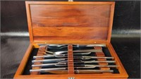 WUSTHOF 10-PIECE STAINLESS CARVING STEAK KNIFE