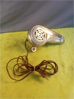 Vintage metal hair dryer by Dominion Electric