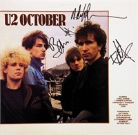 U2 signed "October" album