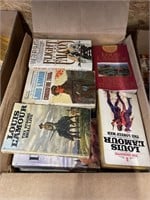 Box of Louis L'Amour Paperback Books