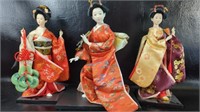 Japanese Porcelain Kimono Geisha Dolls