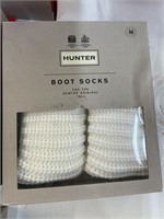 New Hunter Boot socks - White