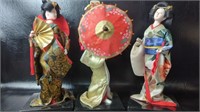 Japanese Porcelain Kimono Geisha Dolls