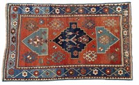 Antique Kazak Persian Handmade Rug
